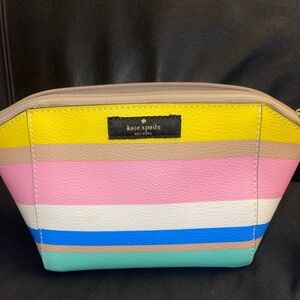 Kate Spade Colorful Striped Cosmetic Bag